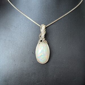 Extra Large Untreated Opal Necklace